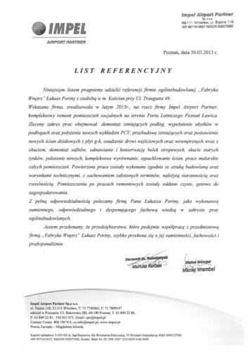 referencja impel